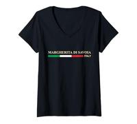 Mujer Margherita di Savoia Italia Camiseta Cuello V