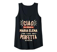 Mujer Maria Elena Idea Regalo Personalizzata Amica Nome Divertente Camiseta sin Mangas