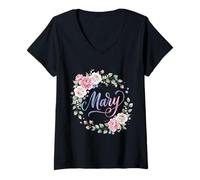 Mujer María Flor Camiseta Cuello V