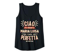 Mujer Maria Luisa Idea Regalo Personalizzata Amica Nome Divertente Camiseta sin Mangas