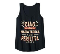 Mujer Maria Teresa Idea Regalo Personalizzata Nome Divertente Camiseta sin Mangas