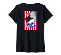 Mujer Marilyn Monroe_700_Parte Trasera Impresa Camiseta Cuello V