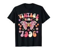 Mujer Mariposa Retro Cumpleaños 30 Años 1996 Camiseta