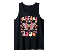 Mujer Mariposa Retro Cumpleaños 30 Años 1996 Camiseta sin Mangas