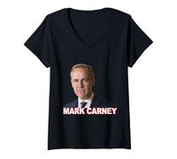 Mujer Mark Carney 24º Primer Ministro de Canadá Camiseta Cuello V