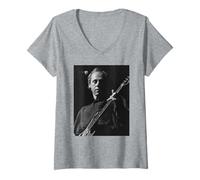 Mujer Mark Knopfler Dire Straits en Vivo 1989 Camiseta Cuello V