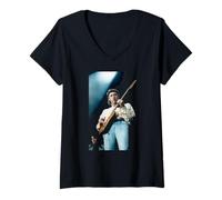 Mujer Mark Knopfler Dire Straits Hermanos de Armas 1992 Camiseta Cuello V