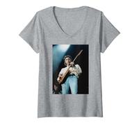 Mujer Mark Knopfler Dire Straits Hermanos de Armas 1992 Camiseta Cuello V