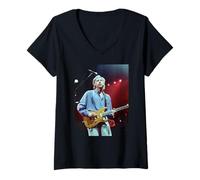 Mujer Mark Knopfler: Dire Straits On Every Street Tour 1991 Camiseta Cuello V