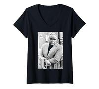 Mujer Marlon Brando Apocalypse Ahora El Padrino Actor Camiseta Cuello V