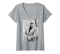 Mujer Marlon Brando El Padrino Apocalipsis Ahora Actor Camiseta Cuello V