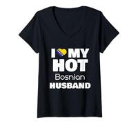 Mujer Married To Hot Bosnia Man I Love My Hot Bosnian Husband Camiseta Cuello V