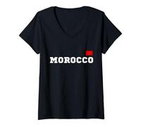 Mujer Marruecos Drapeau Maroc Marocain et fièr de l'être Maroc Camiseta Cuello V