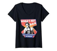 Mujer Martin Fathers Day Best Dad Greatest Top Hijo Hija Esposa Camiseta Cuello V
