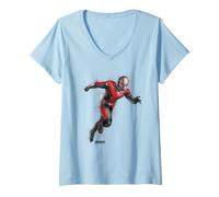 Mujer Marvel Ant-Man Scott Lang Avengers Endgame Paint Portrait Camiseta Cuello V