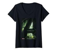 Mujer Marvel Avengers Doomsday Official Movie Poster Camiseta Cuello V