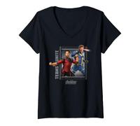 Mujer Marvel Avengers Doomsday Teams Unite Cyclops and Shang-Chi Camiseta Cuello V