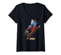 Mujer Marvel Avengers Doomsday Worlds Collide Ant-Man & Sue Storm Camiseta Cuello V