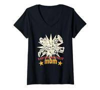 Mujer Marvel Avengers Earth's Mightiest Mom Mother's Day Gift Camiseta Cuello V