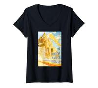 Mujer Marvel Avengers Thor The Mightiest Realm of Yggdrasil Comic Camiseta Cuello V