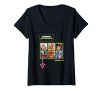 Mujer Marvel Cosmic Invasion Game Choose Your Super Hero Retro Camiseta Cuello V