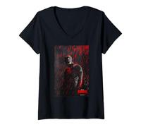 Mujer Marvel Daredevil: Born Again Season 2 Red Rain Poster Art Camiseta Cuello V