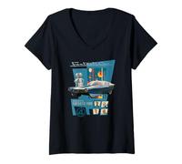 Mujer Marvel Fantastic Four: First Steps FantastiCar and HERBIE Camiseta Cuello V
