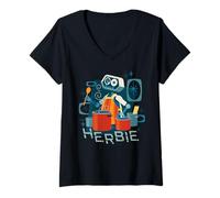 Mujer Marvel Fantastic Four: First Steps H.E.R.B.I.E. Cooking Camiseta Cuello V