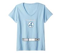 Mujer Marvel Fantastic Four: First Steps Invisible Woman Costume Camiseta Cuello V