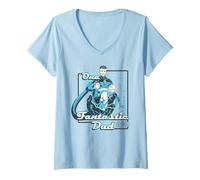 Mujer Marvel Fantastic Four One Fantastic Dad Father's Day Gift Camiseta Cuello V