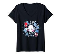 Mujer Marvel Ghost-Spider Team Spidey Big Face Collage Camiseta Cuello V