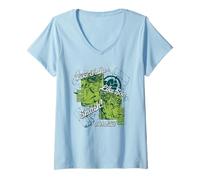 Mujer Marvel Hulk & Skaar Like Father Like Son Father's Day Camiseta Cuello V