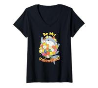 Mujer Marvel Jeff The Land Shark Be My Valentine! Valentine's Day Camiseta Cuello V