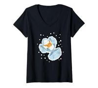 Mujer Marvel Jeff The Land Shark Holiday Snow Angel Christmas Camiseta Cuello V