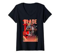 Mujer Marvel Rivals Blade Epic Portrait Camiseta Cuello V