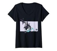 Mujer Marvel Rivals Jeff The Land Shark Devouring Duo Venom Skin Camiseta Cuello V
