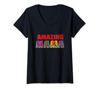 Mujer Marvel Spider-Man Amazing Mama Mom Birthday Mother’s Day Camiseta Cuello V