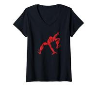 Mujer Marvel Spider-Man: Brand New Day Red & Black World Tour Camiseta Cuello V