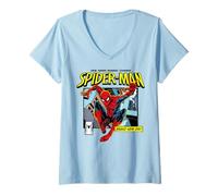 Mujer Marvel Spider-Man: Day New from Marvel Studios Camiseta Cuello V