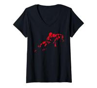 Mujer Marvel Spider-Man Vintage Paris Premiere Fan Event Camiseta Cuello V