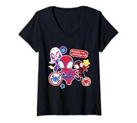 Mujer Marvel Spidey & His Amazing Friends Swing into Kindergarten Camiseta Cuello V
