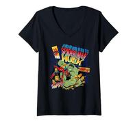 Mujer Marvel Studios Spider-Man BND Movie 2026 vs Hulk Comic Cover Camiseta Cuello V