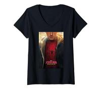 Mujer Marvel Studios Spider-Man: Brand New Day Unmasked Poster Camiseta Cuello V