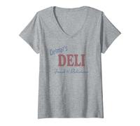 Mujer Marvel Studios Spider-Man Day Delmar's Deli Logo Camiseta Cuello V