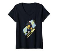 Mujer Marvel Studios X-Men '97 Season 2 Storm I Am Storm Camiseta Cuello V