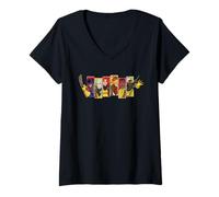 Mujer Marvel Studios X-Men '97 Season 2 Team Wasteland Collage Camiseta Cuello V