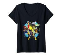 Mujer Marvel Studios X-Men '97 Season 2 Team Wasteland X-Logo Camiseta Cuello V
