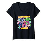 Mujer Marvel Super Heroes Avengers "Birthday Crew" Matching Party Camiseta Cuello V
