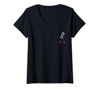 Mujer Marvel Super Heroes Avengers Captain America Pocket Art Camiseta Cuello V
