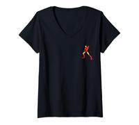 Mujer Marvel Super Heroes Avengers Iron Man Pocket Art Camiseta Cuello V